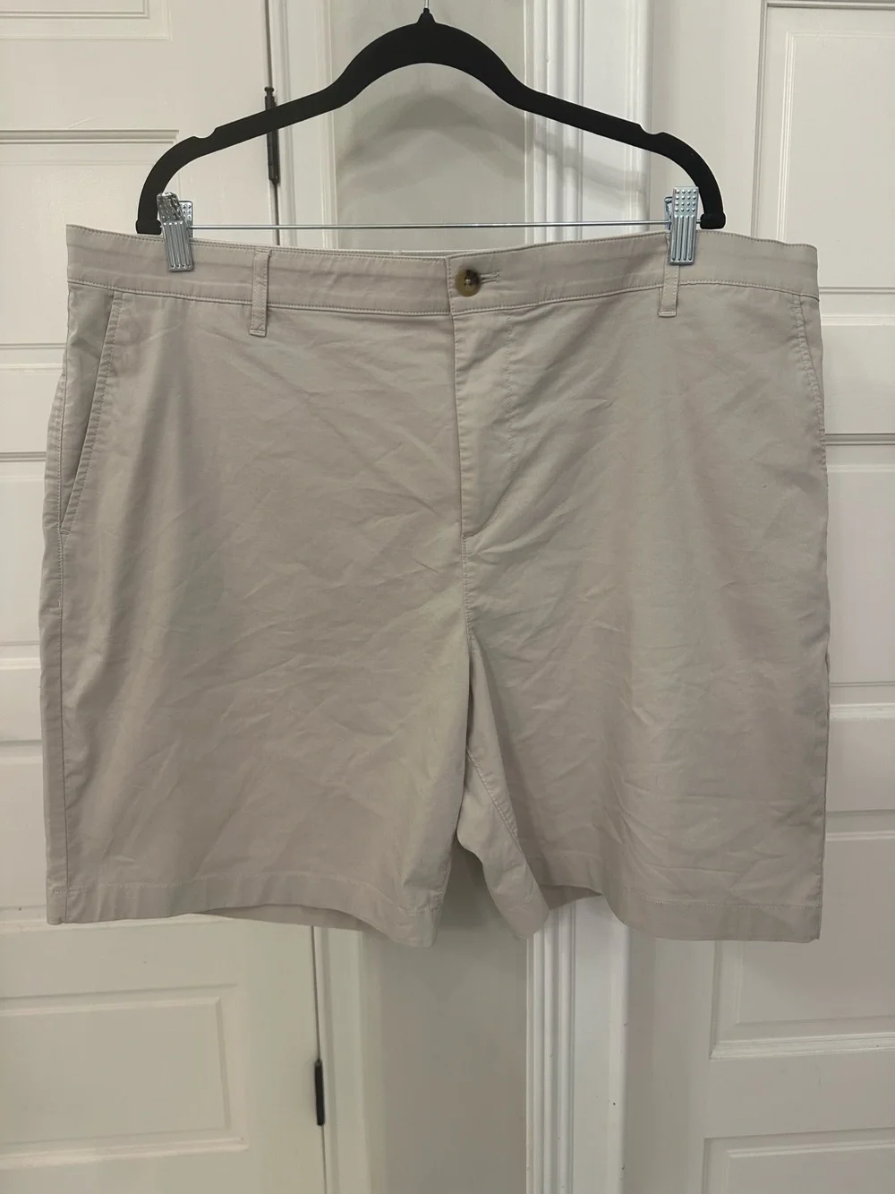 Faherty Reserve Shorts Mens 42 Khaki Stretch Chino Coolmax 9” Casual Summer